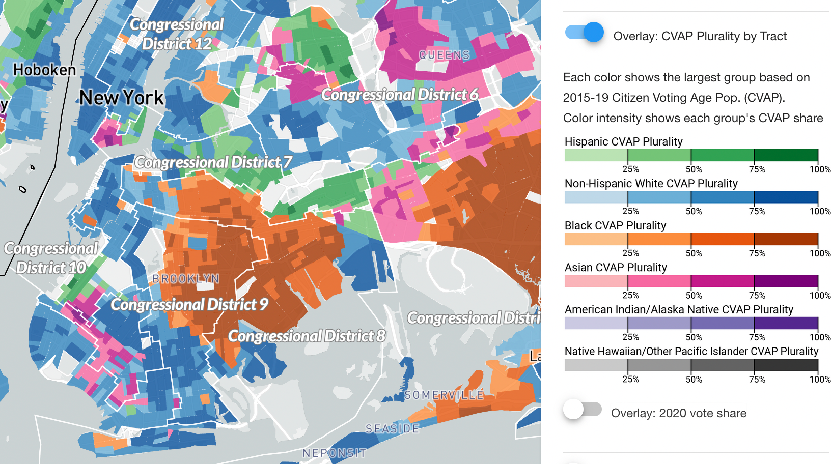 Maps: NYC 2000 to 2010 demographic change