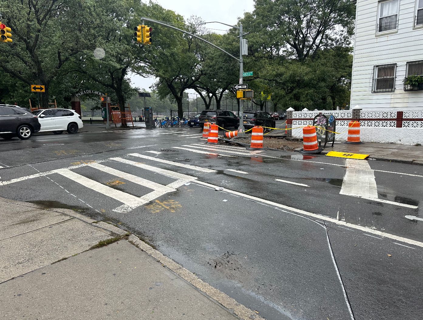 New Crosswalks By The Parade Ground