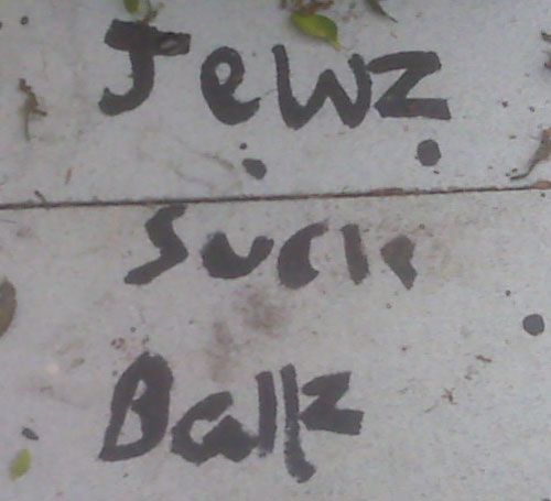 Anti-Semitic Graffiti in Sheepshead Bay