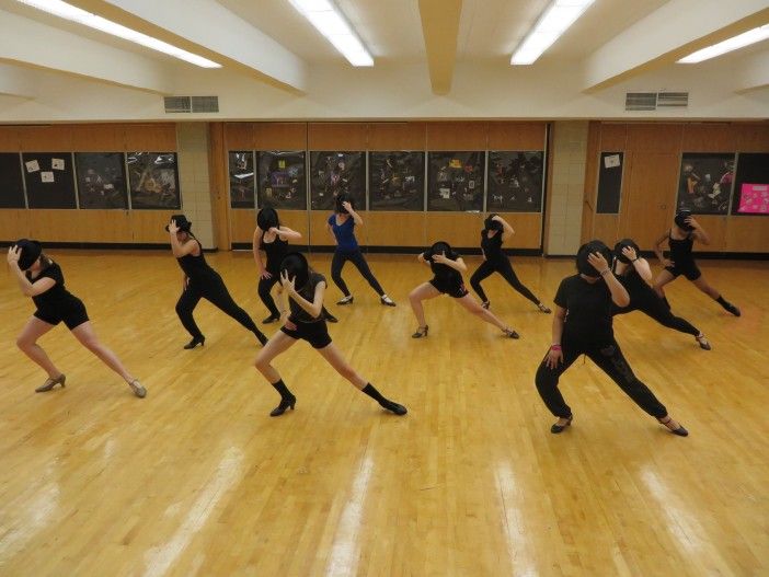 Edward R. Murrow HS students prepare for dance syncopation. (Courtesy of Edward R. Murrow HS)