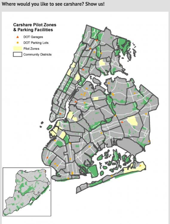 NYC DOT - Carshare