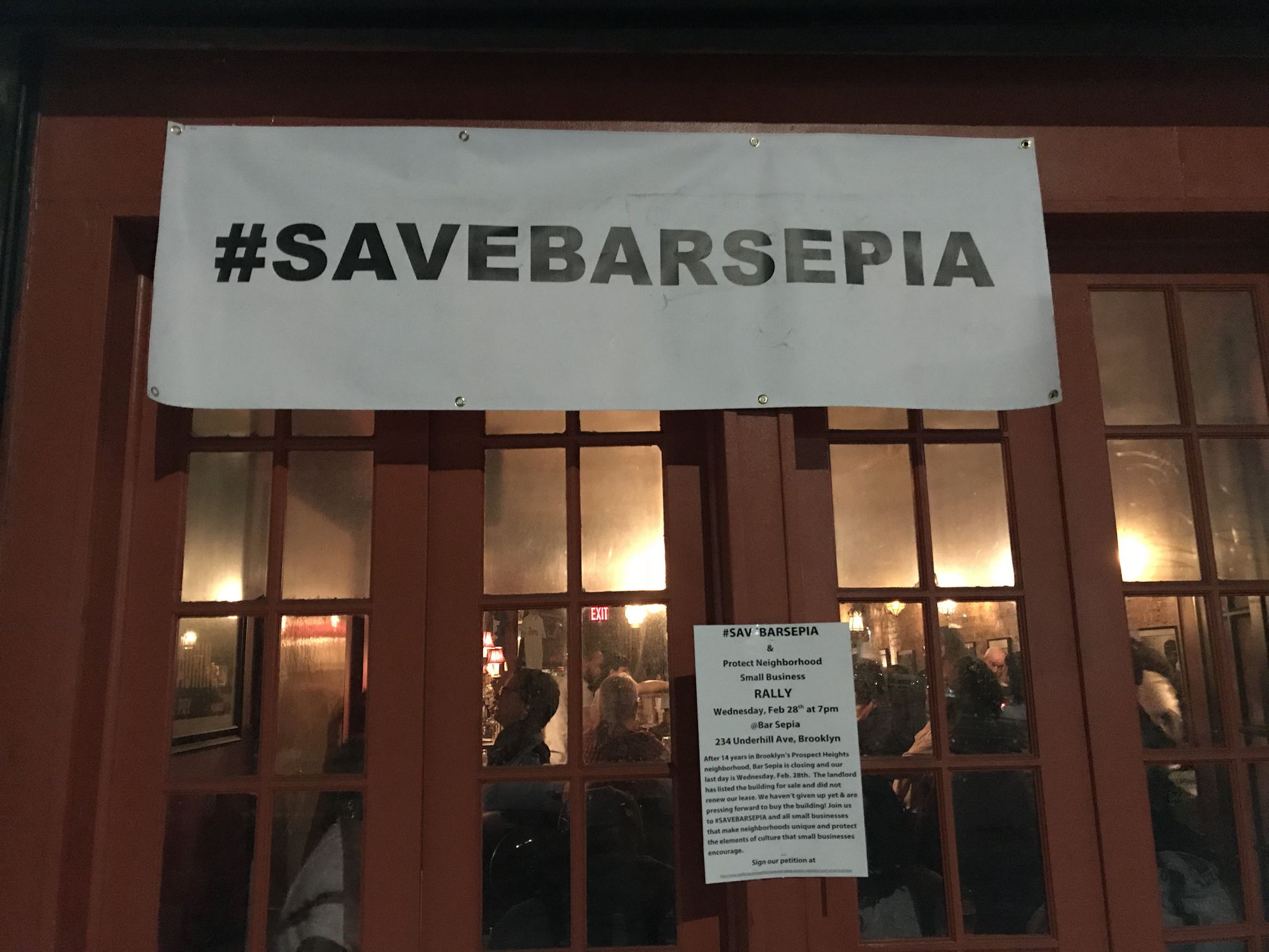 Bar Sepia’s Closing Night