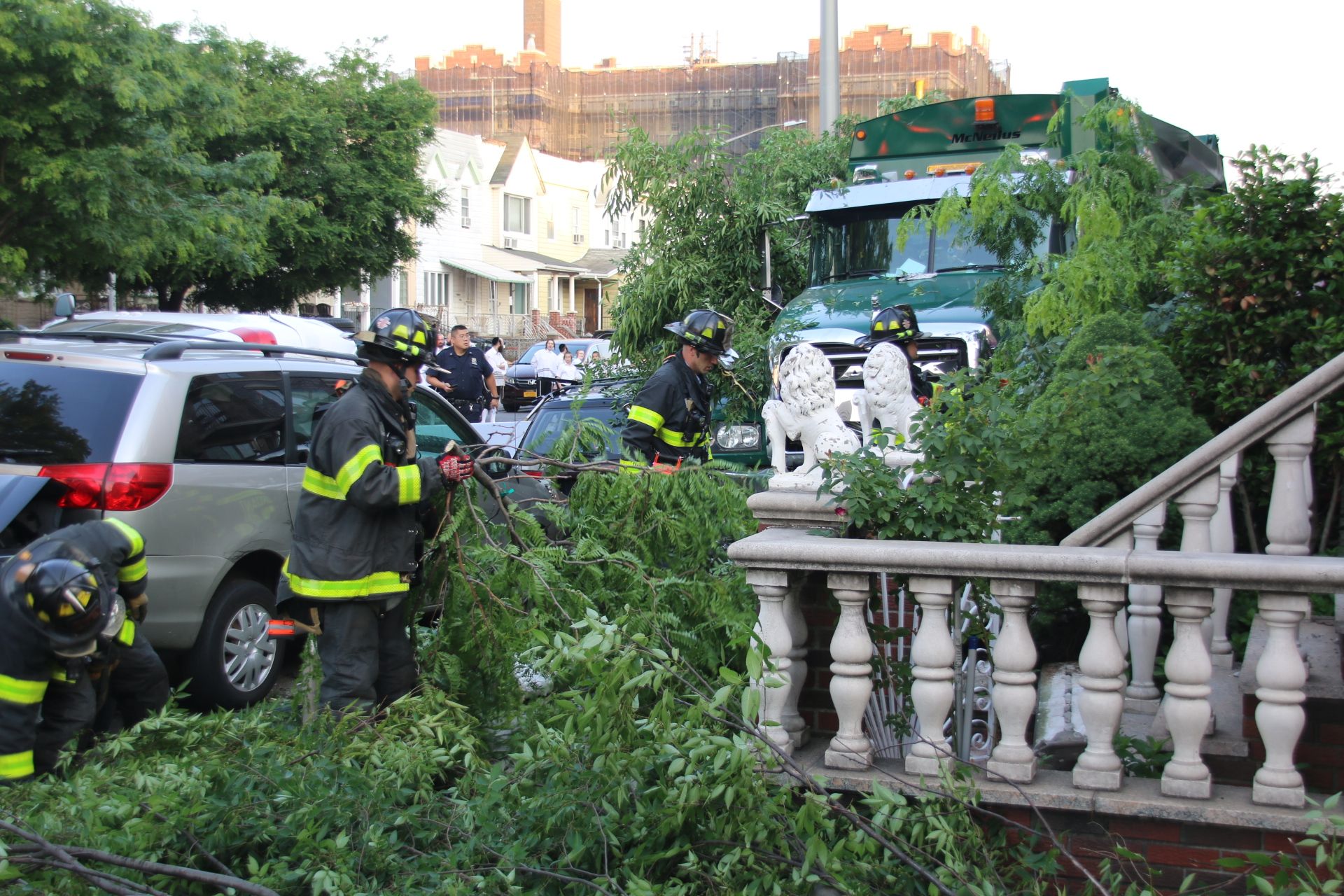 Garbage Truck Plows Into Nine Cars in Bensonhurst, Driver Arrested for DUI