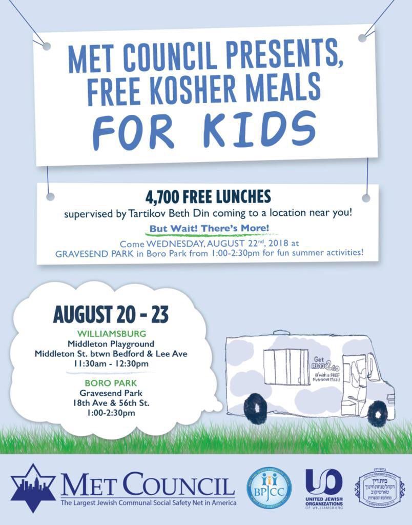 Grab a Free Kosher Lunch for Kids This Week in Boro Park & Williamsburg!