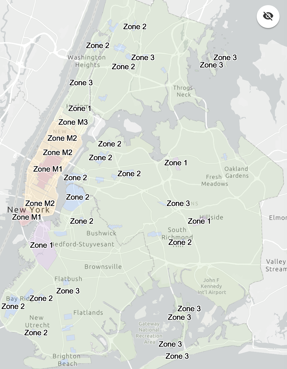 Nyc Parking Meter Zone Map Parking Meter Rates Will Double Next Month In Some Brooklyn Neighborhoods -  Bklyner