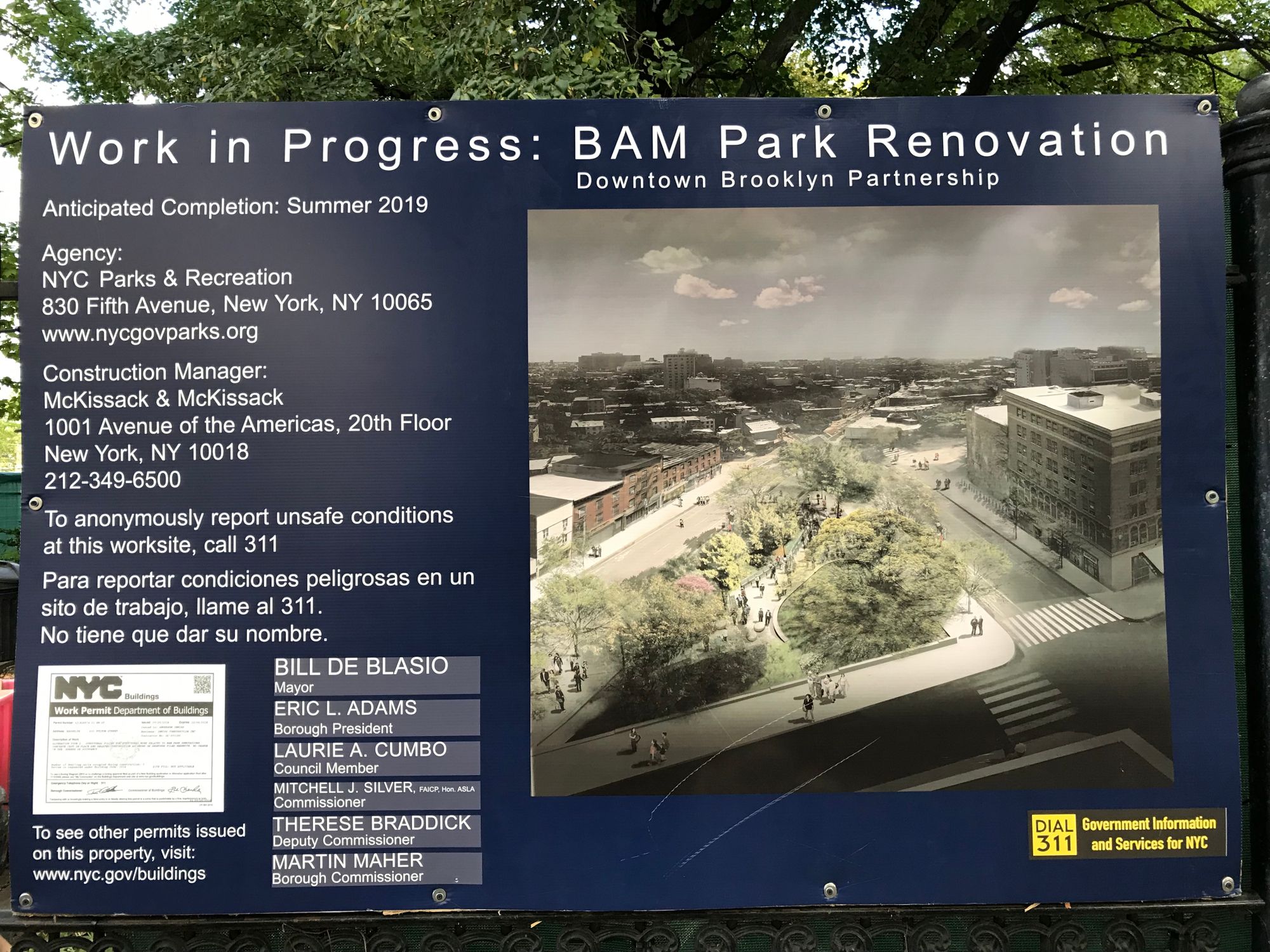 Construction Begins at BAM Park