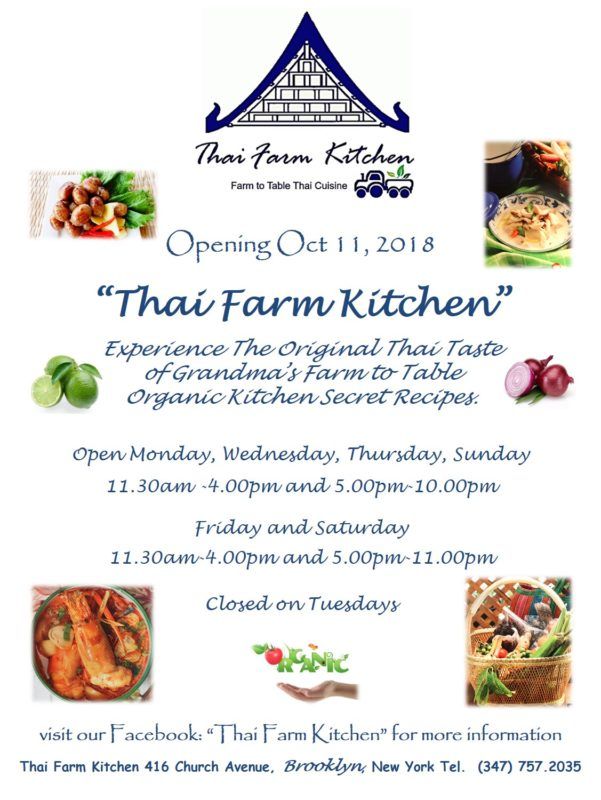 Thai Farm Kitchen Brings Farm To Table Thai Food To Church Avenue Bklyner