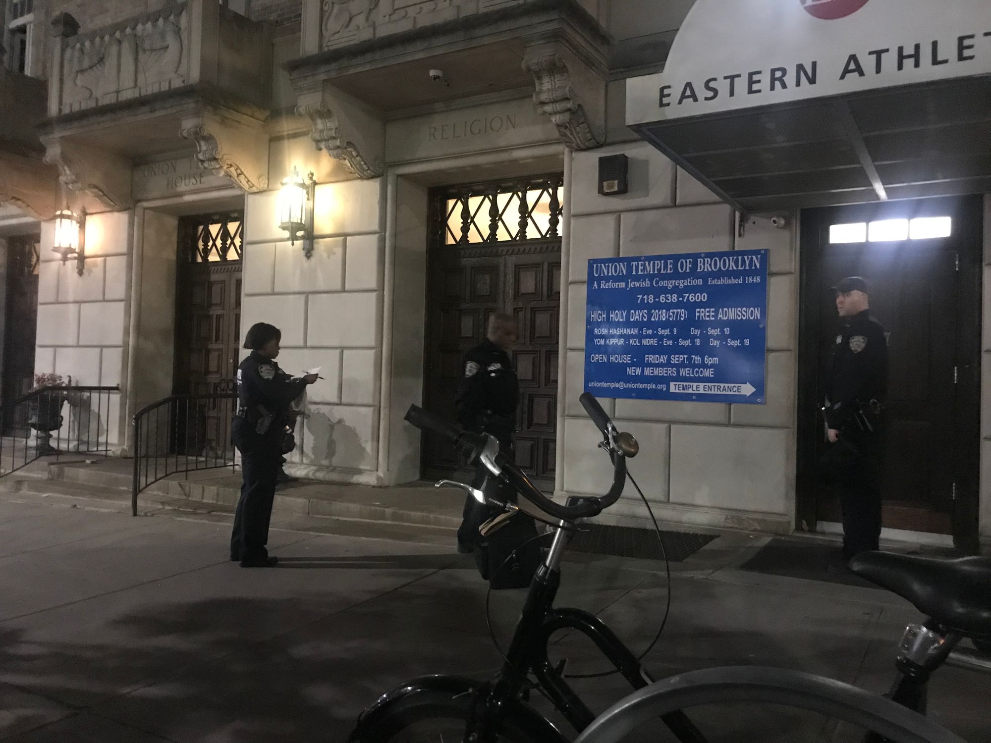 Political Event Canceled After Anti-Semitic Graffiti Found At Union Temple of Brooklyn