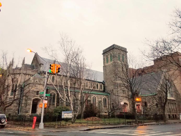 Flatbush Presbyterian Church on Foster and East 23rd in November of 2018. Liena Zagare/Bklyner