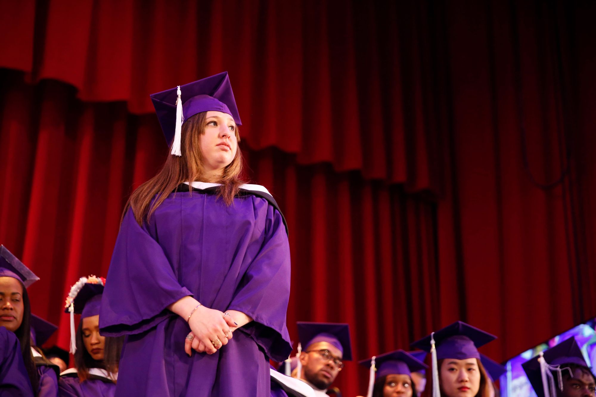 Faigy Roth during the Hunter College commencement at Hunter College. (Photo: Brandon Jones/Hunter College)