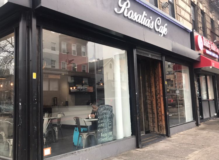 Rosalia's Cafe replaces the Nostrand Avenue Connecticut Muffin in Crown Heights. (Photo: Kadia Goba/Bklyner)