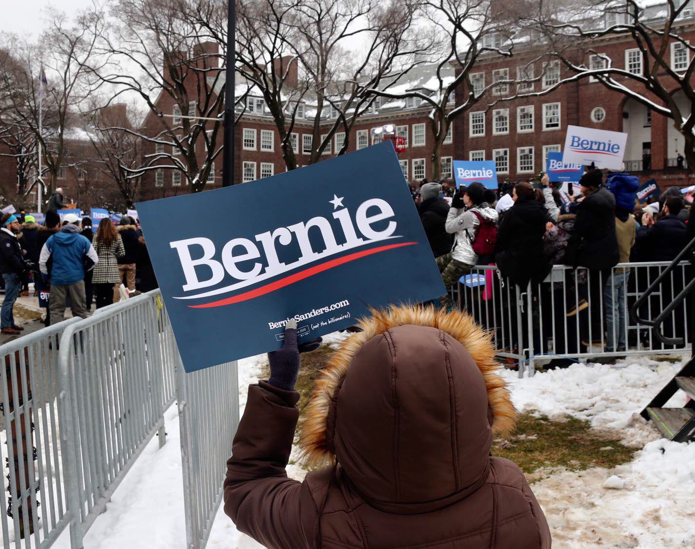 Bernie Sanders rally at Brooklyn College in Midwood. (Photo: Zainab Iqbal/Bklyner)