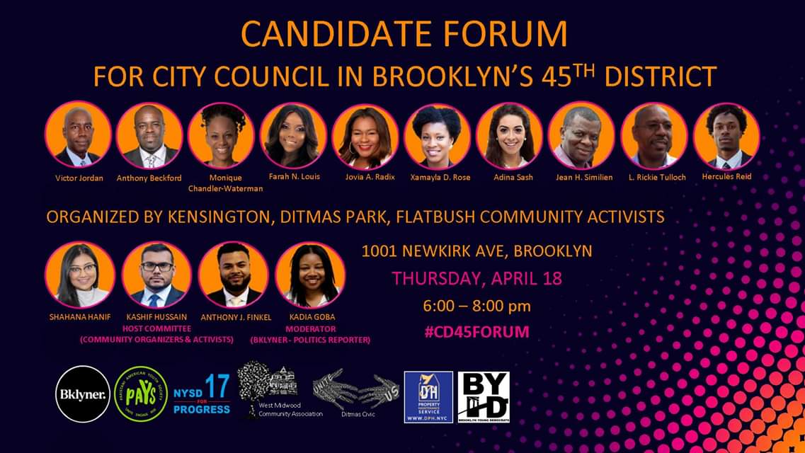 Announcement: Candidate Forum For The 45th Council District