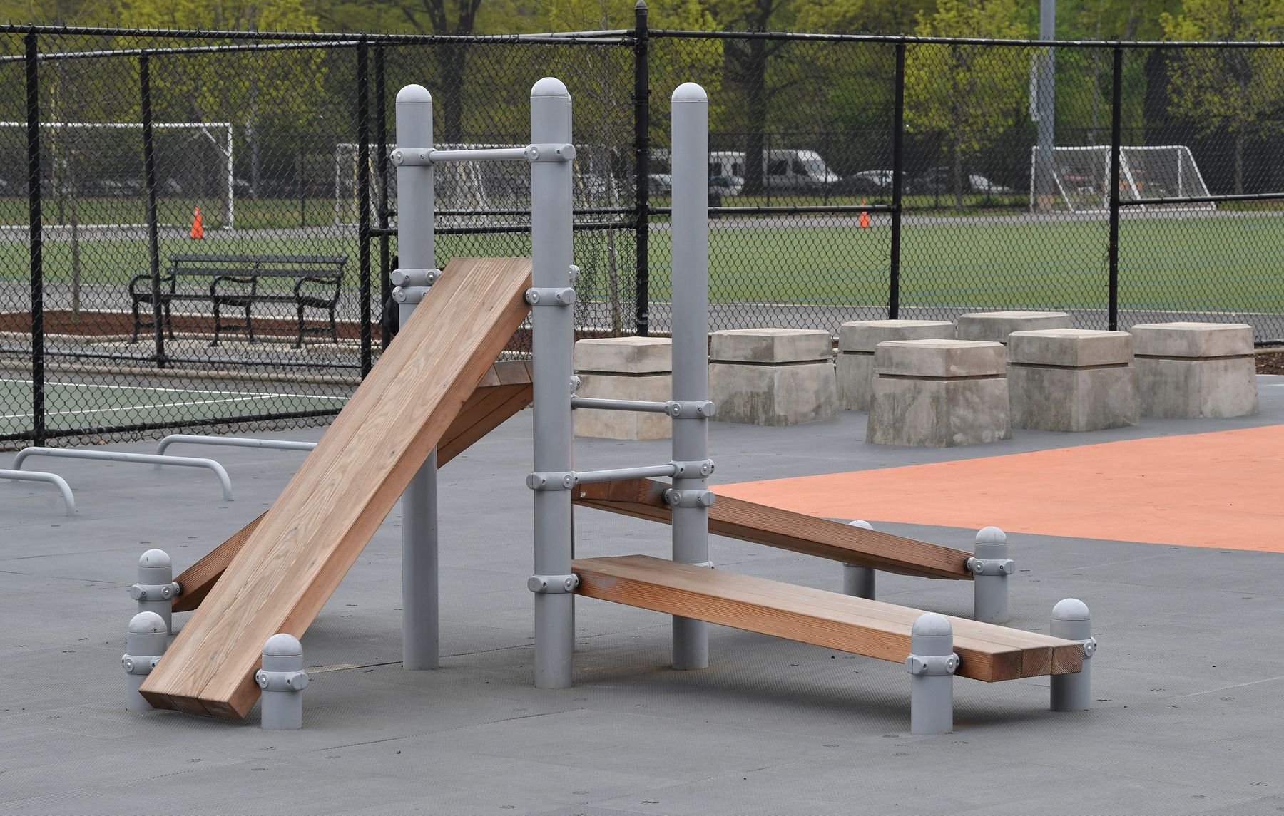 New Adult Fitness Area Opens In Prospect Park
