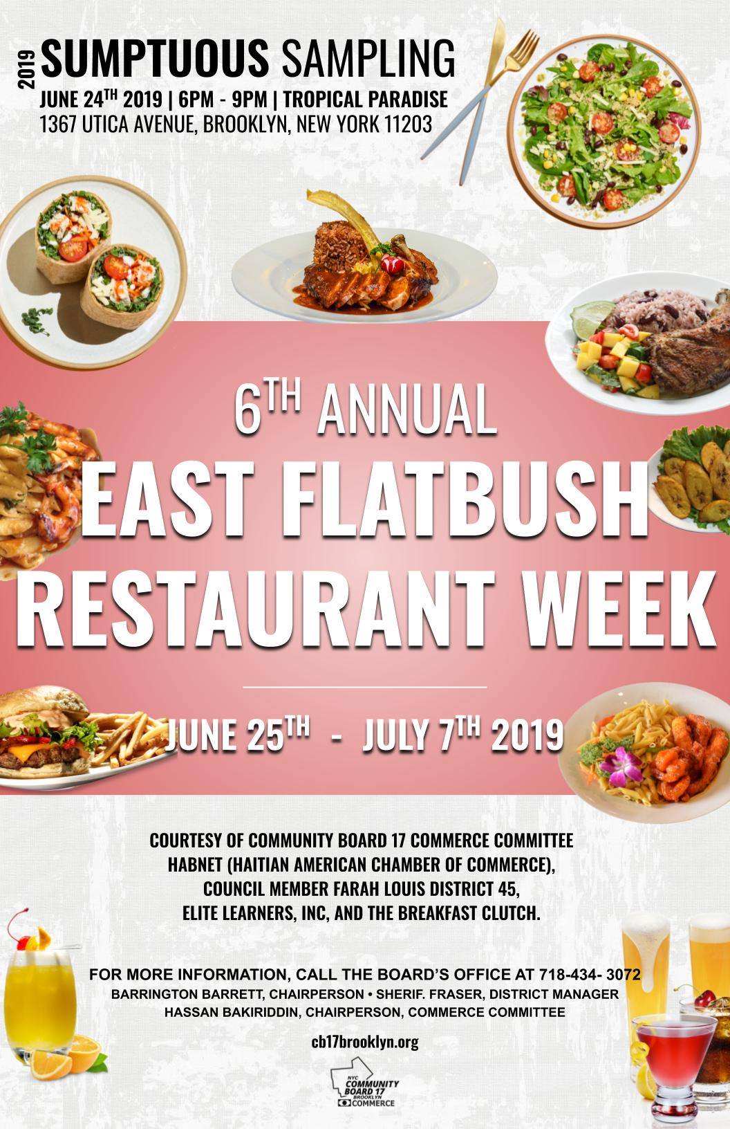 East Flatbush Restaurant Week is on Until July 7th
