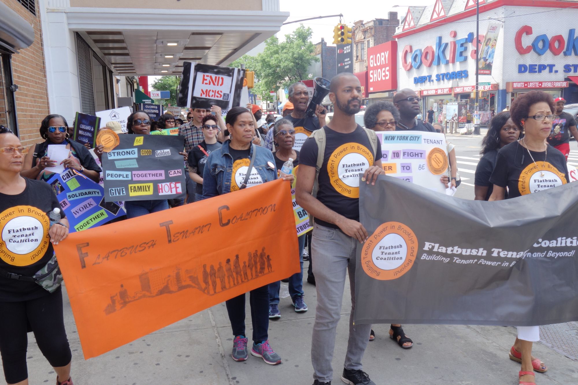 Brooklyn Residents Rally in Flatbush Ahead of Rent Law Deadline