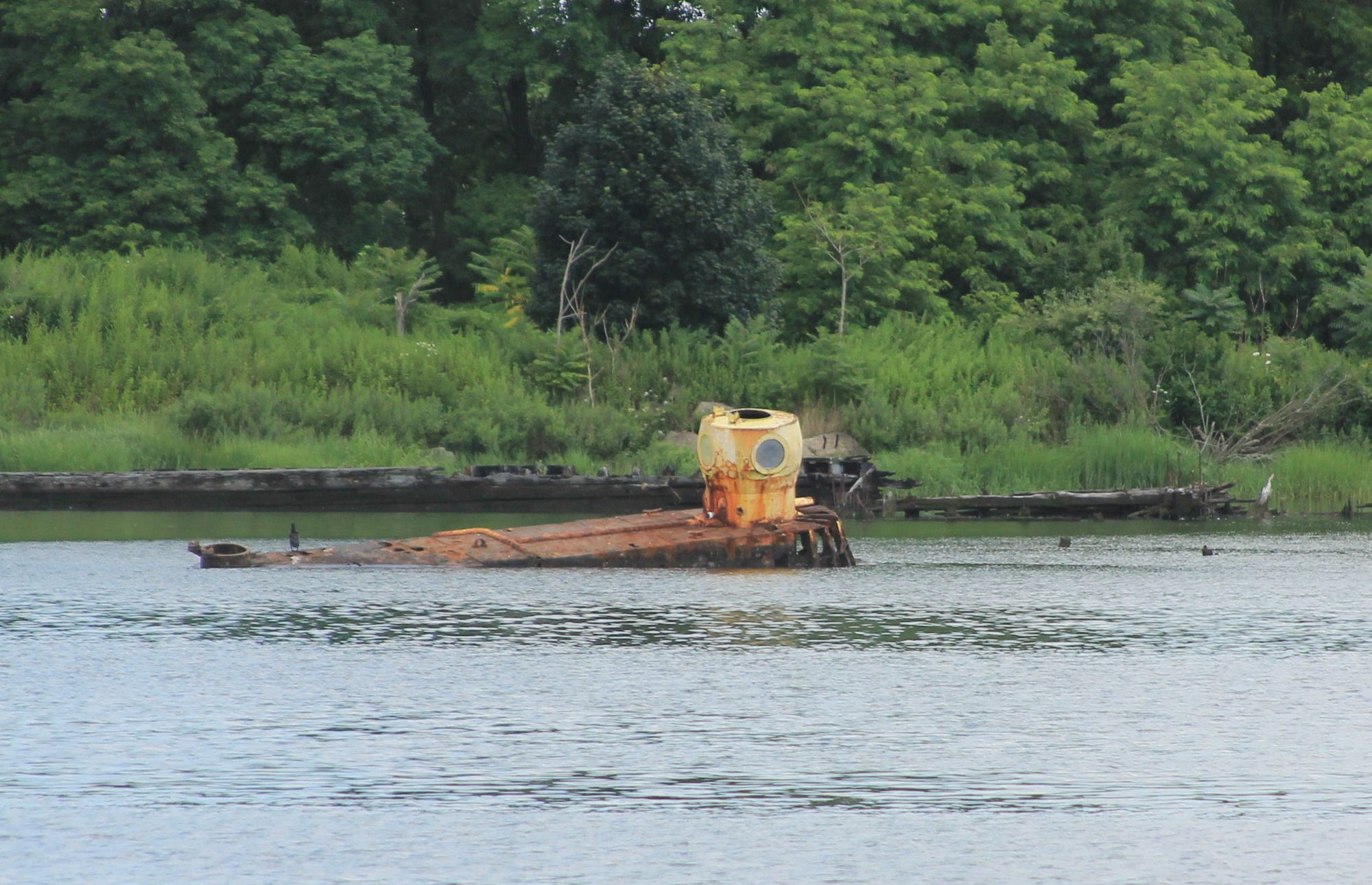 The Yellow Submarine of Coney Island Creek Rusts In Peace