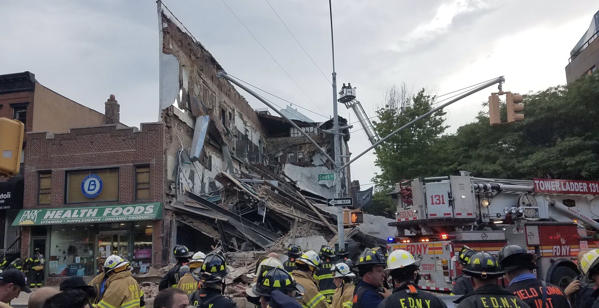 Three-Story Building Collapses In Carroll Gardens