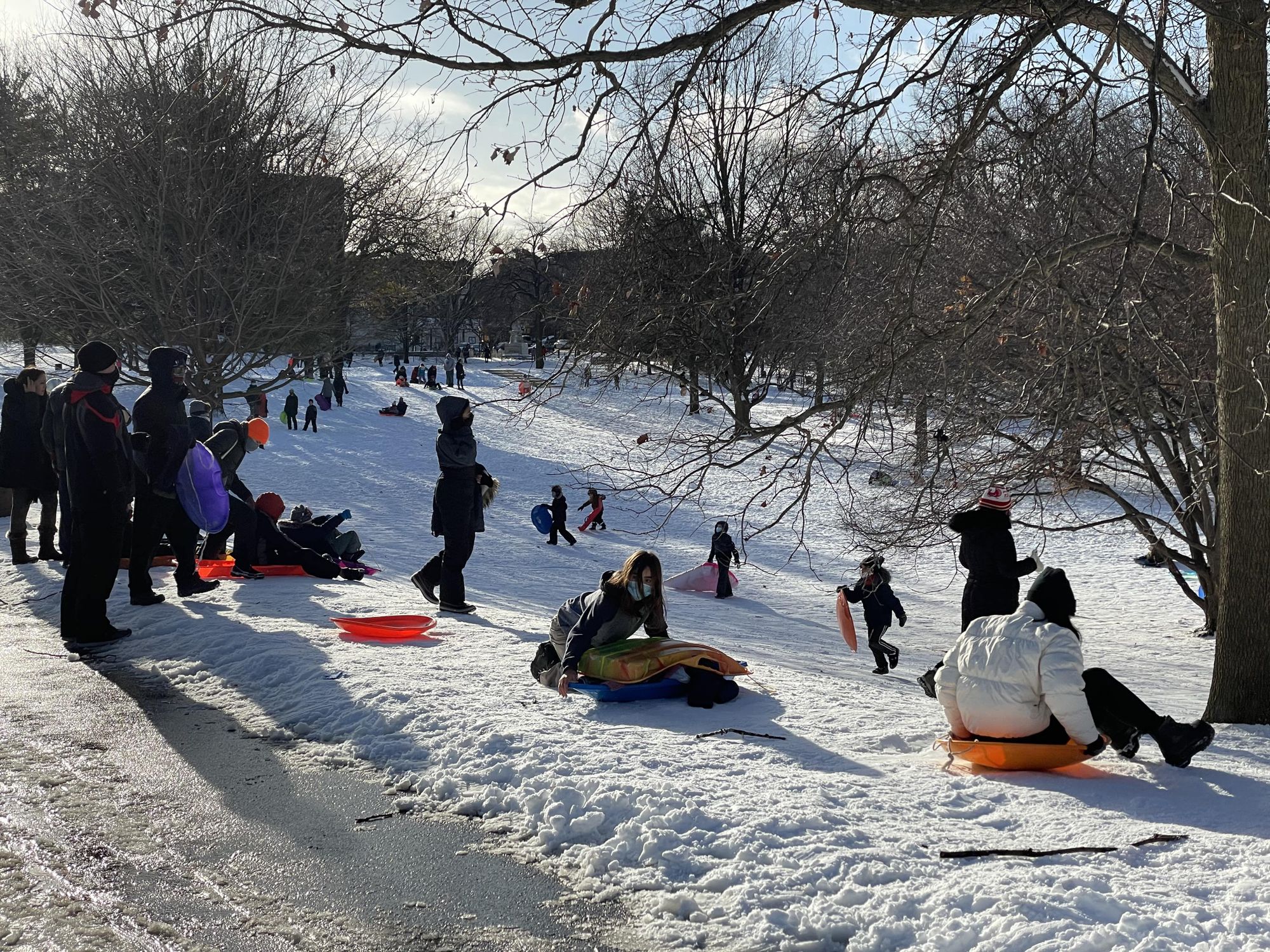 Biggest Snowfall In Years Means Perfect Snow For Sledding