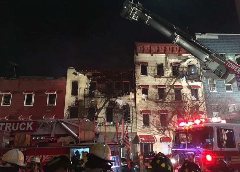 Massive Fire Destroys East Williamsburg Building