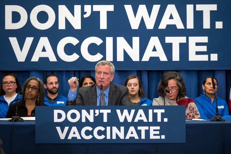 Orthodox parents sue NYC over forced measles vaccination