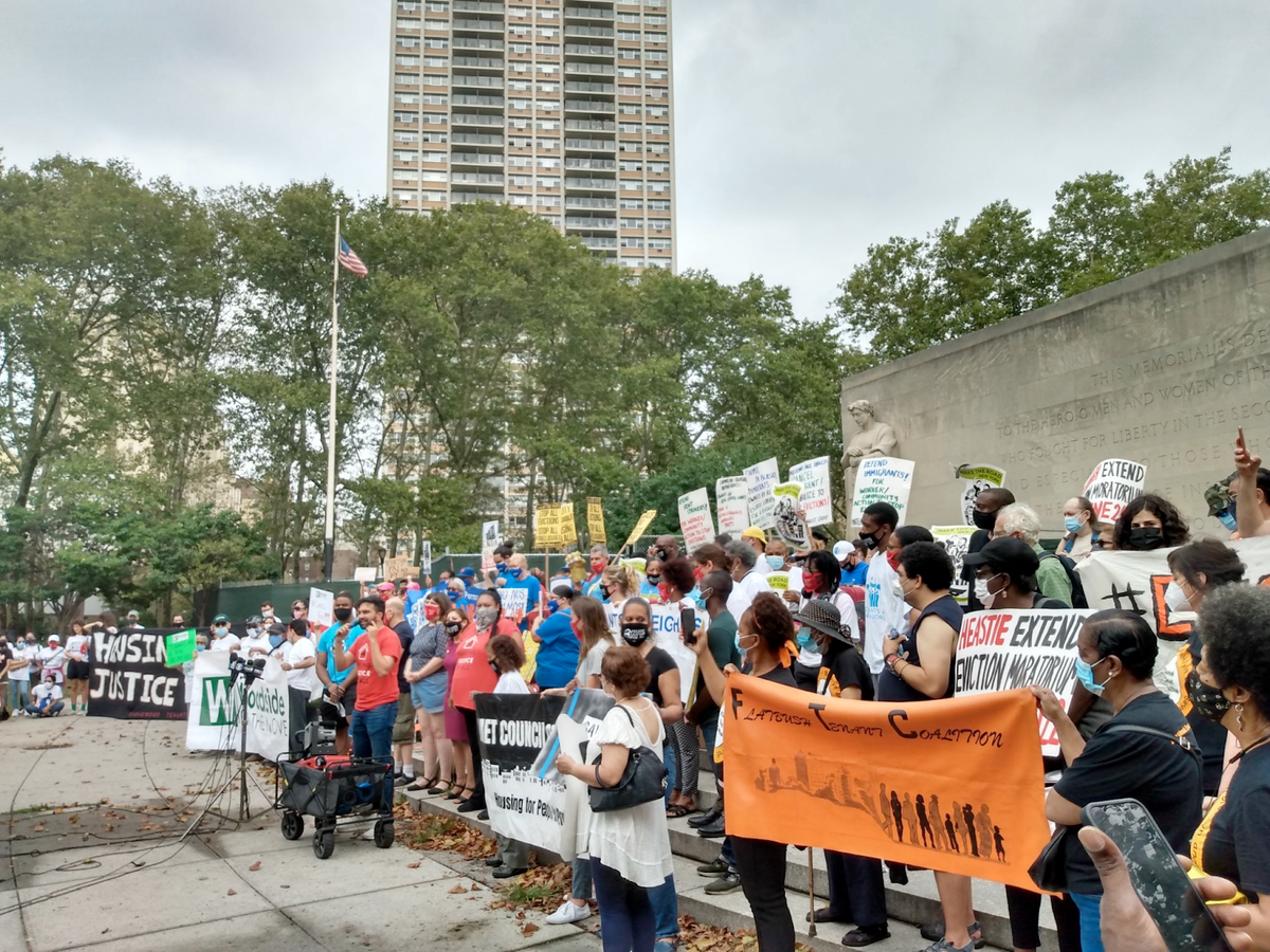 Advocates and Electeds Rally for Renewed Eviction Moratorium After Supreme Court Ruling