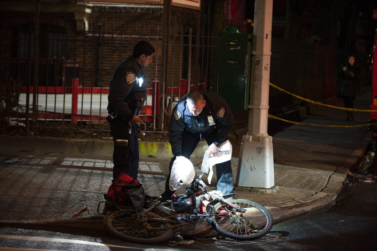 Delivery Man on Bike Struck in Crown Heights