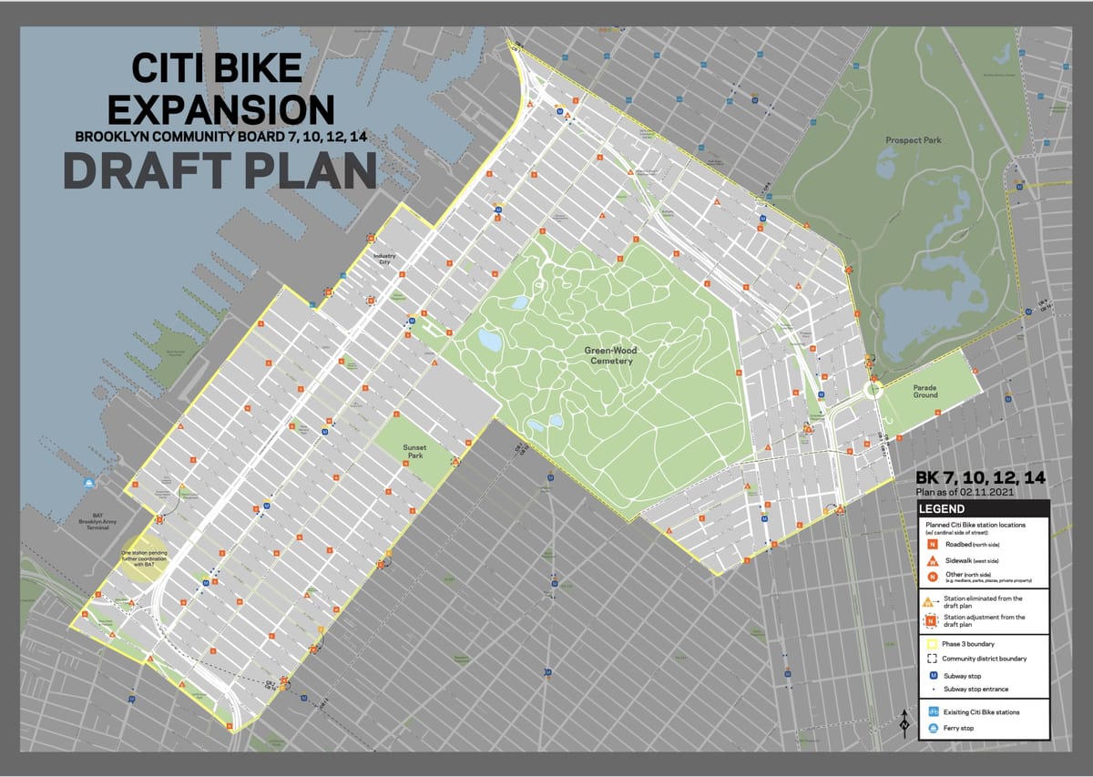 Citi Bike’s Western Brooklyn Expansion to Complete in 2-3 Weeks