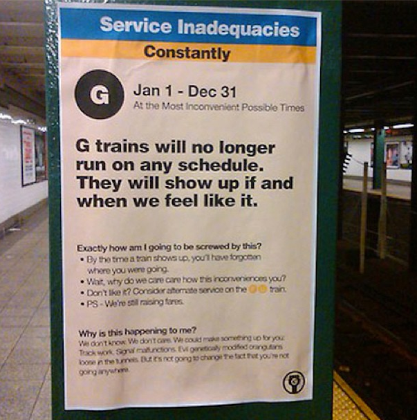 G Train Changes Continue Late Night This Week