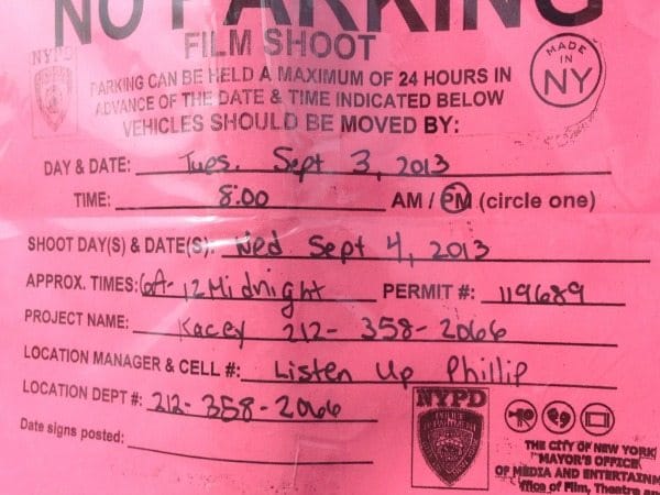 Jason Schwartzman Film ‘Listen Up Philip’ Shooting On 9th Street Wednesday