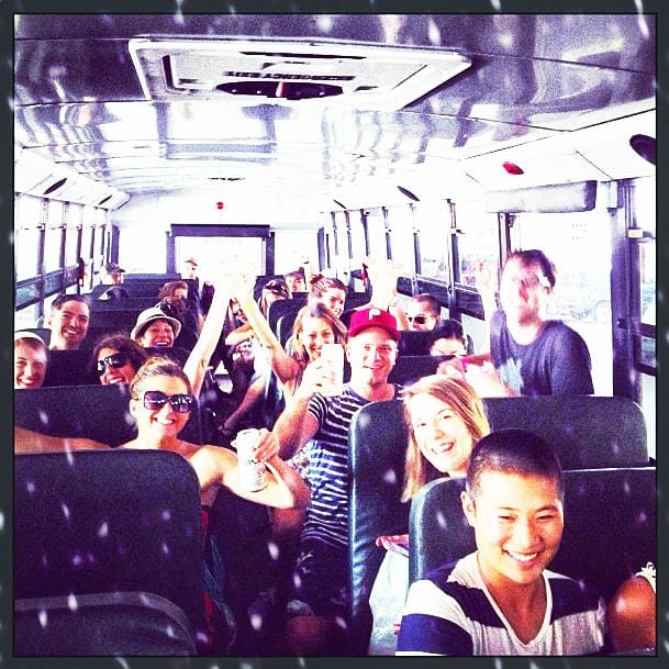 Beach Bus Turns Into Snow Bus For Winter