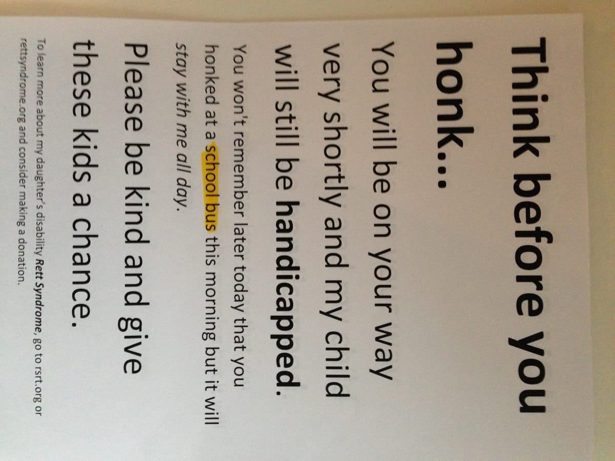 Think Before You Honk: A Neighbor Reminds Us About The Importance Of Respecting Children On The School Bus