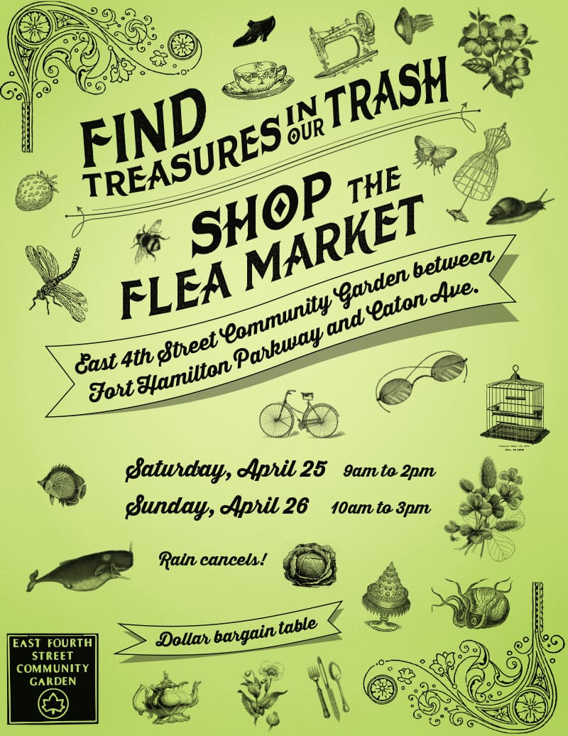 Find Treasures In The Trash At East  4th Street Community Garden’s Flea Market This Weekend