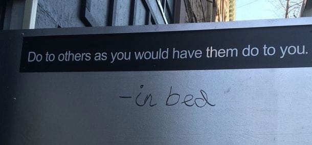 Photo Of The Day: Do To Others…