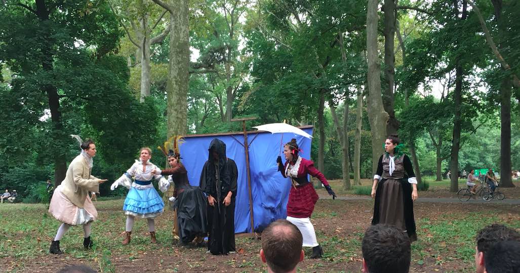 Theater Review Shakespeare S Nude Tempest In Prospect Park As Gritty Pastoral Nsfw Bklyner