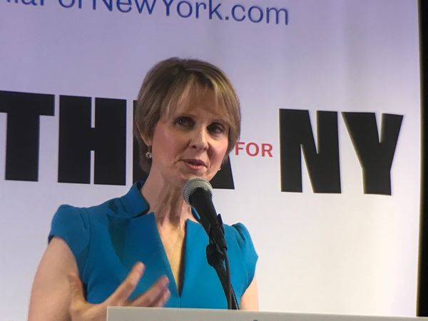 Cynthia Nixon Comes To Brownsville To Speak Her Mind