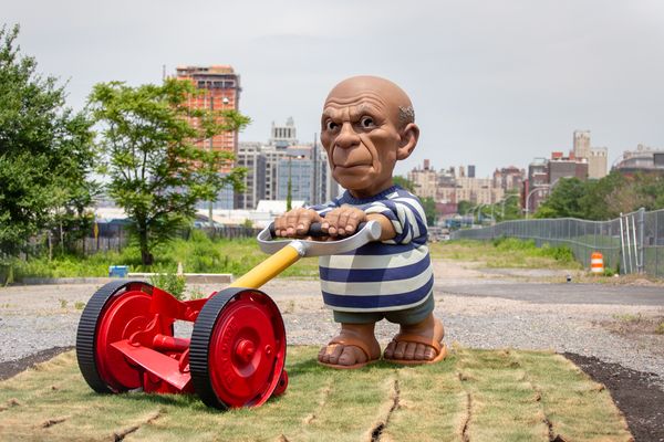 ‘The Spanish Gardener’: Artist Depicts Picasso As A 10-Foot-Tall Garden Gnome