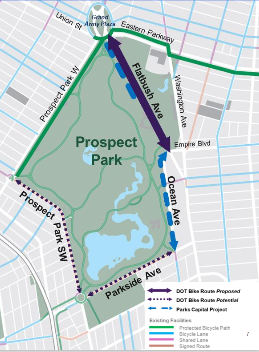 CB6 Approves Protected Bike Lane On Flatbush By Prospect Park