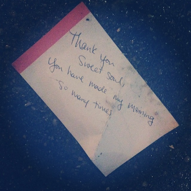 Photo Of The Day: Thank You Note