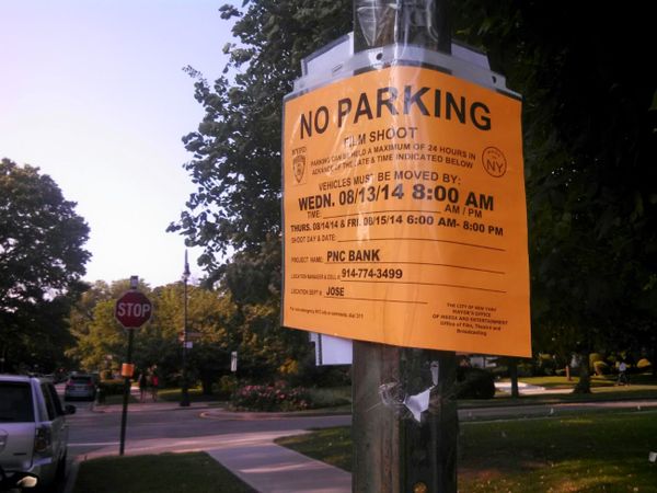 Move Your Cars Next Wednesday For PNC Bank Filming On Marlborough