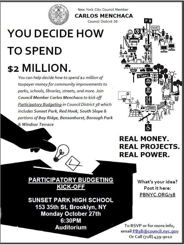 First District 38 Participatory Budgeting Meeting Of 2014 Monday Night