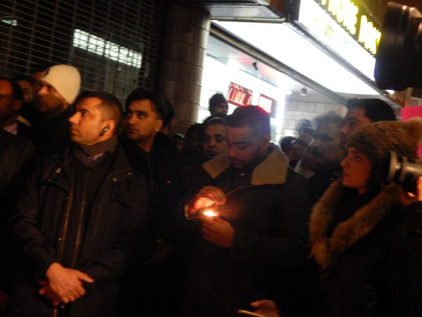 Hundreds Gather On Coney Island Avenue For Vigil In Wake Of Peshawar School Attack