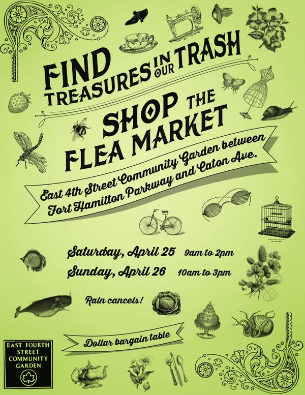 Find Treasures In The Trash At East  4th Street Community Garden’s Flea Market This Weekend