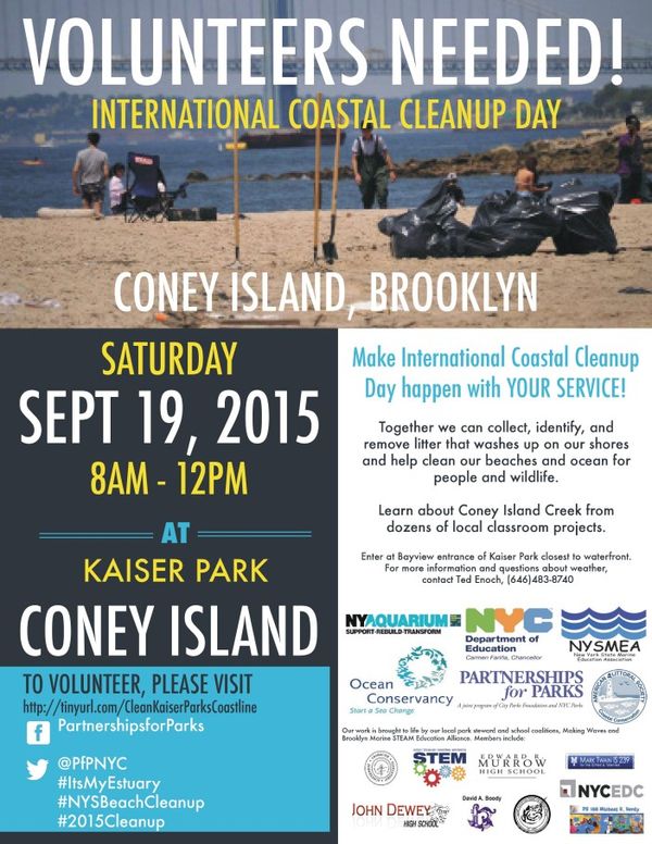 Volunteers Needed: Coastal Cleanup Day At Kaiser Park