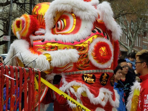 Sunset Park New Year’s Event Honors Fire Monkey, With Electeds, Lions, Fireworks & Crowds Kowtowing