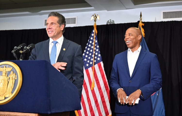 In Their First Joint Appearance Since Mayoral Primary, Cuomo and Adams Pledge Partnership