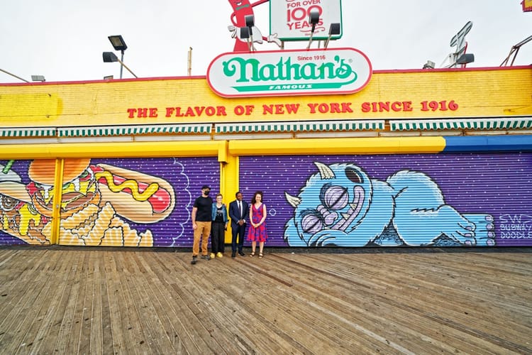 New Storefront Murals Unveiled in Coney Island