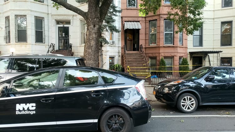 Vacant Building Partially Collapses in Crown Heights