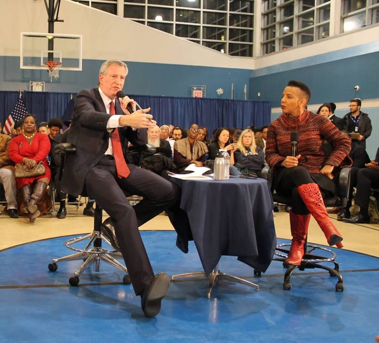 Schools, Trees and Construction Dominate District 35 Town Hall Meeting with Mayor Bill de Blasio