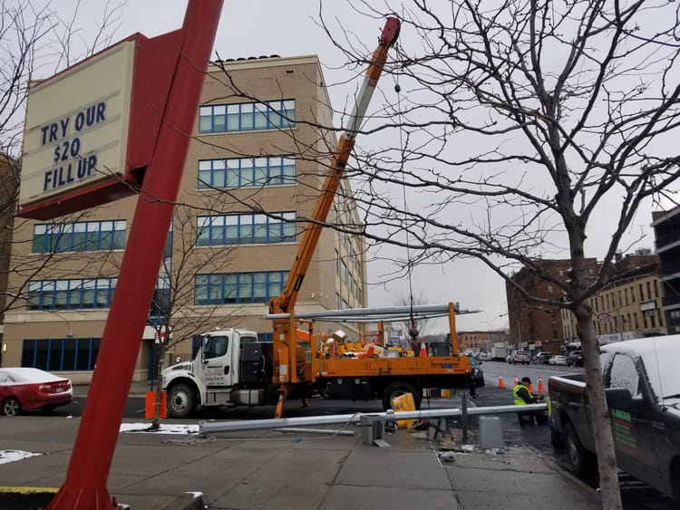 Traffic Signals Finally Being Installed By PS889/IS890